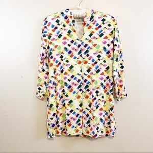 VIA VAI by POLLERO Bright Button Down Tunic